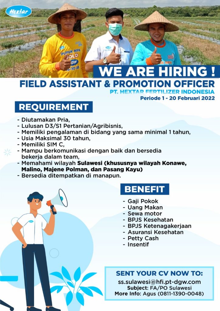 lowongan-promotion-officer-field-assistant-sulawesi