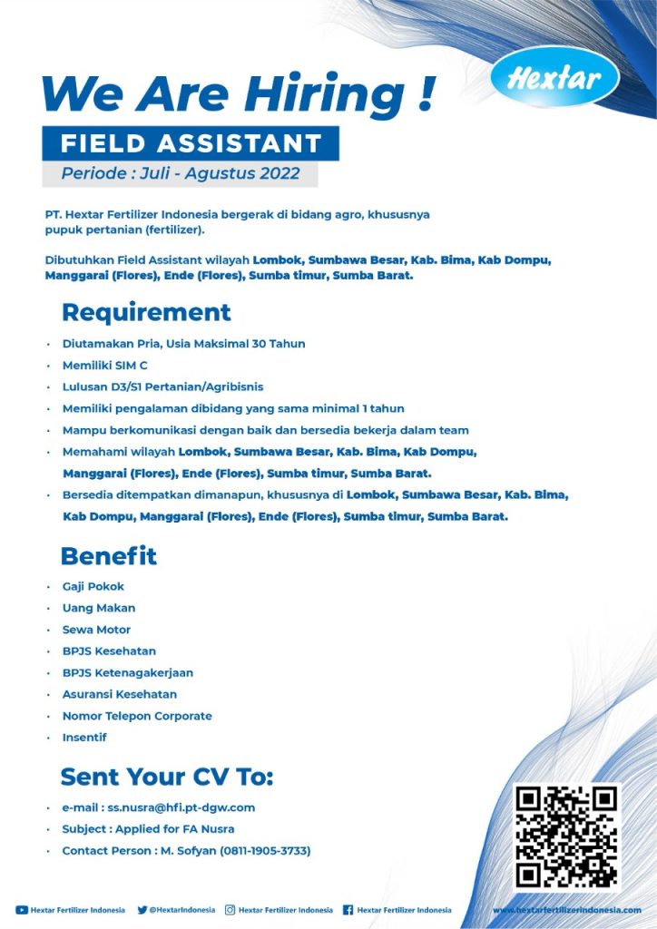 Lowongan-Field-Assistant-Hextar-Fertiklizer-Indonesia