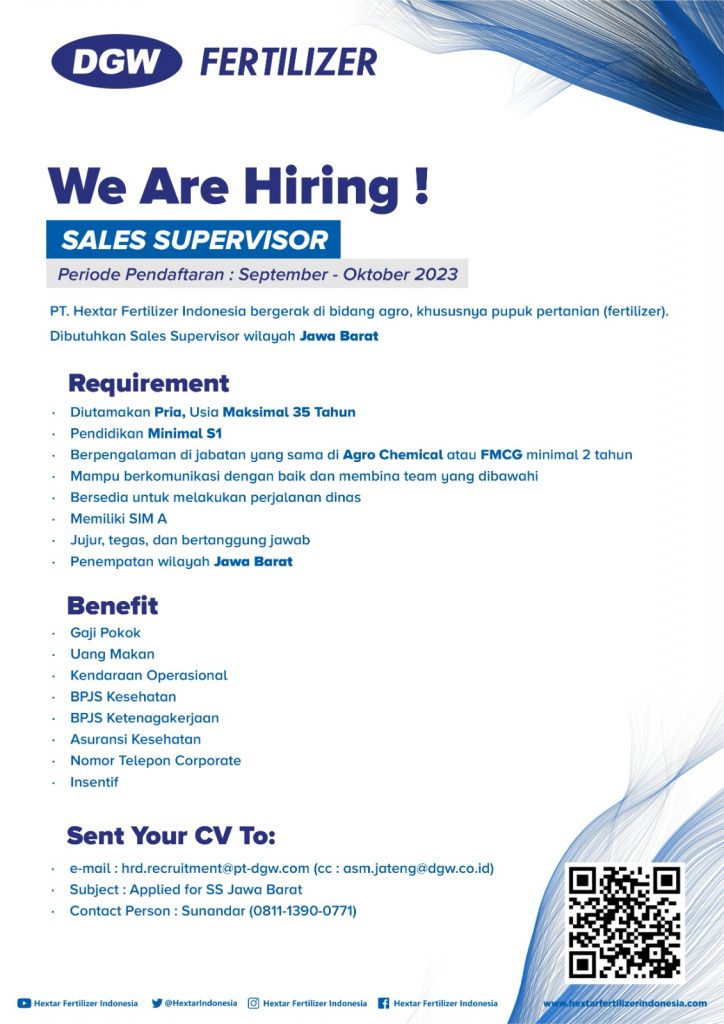 Lowongan-Sales-Supervisor-Wilayah-Jawa Barat